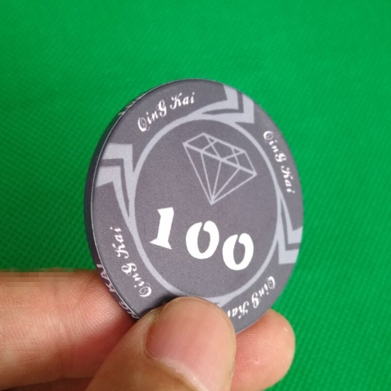 Texas Holdem Chips Kỷ niệm 0366 Chip gốm Baccarat Mahjong 4.3cm 14g Coin Chip tùy chỉnh - Các lớp học Mạt chược / Cờ vua / giáo dục bộ cờ vua