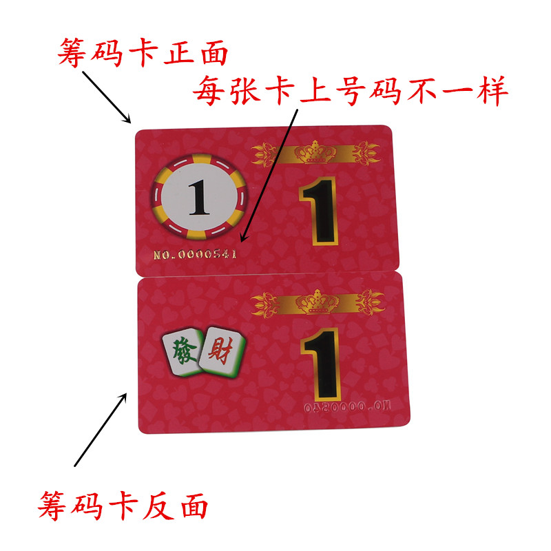 Thẻ chip PVC0073 tùy chỉnh Thẻ Mahjong chip cờ vua phòng chứng từ một thẻ một thẻ chip bảo mật - Các lớp học Mạt chược / Cờ vua / giáo dục bộ cờ vua