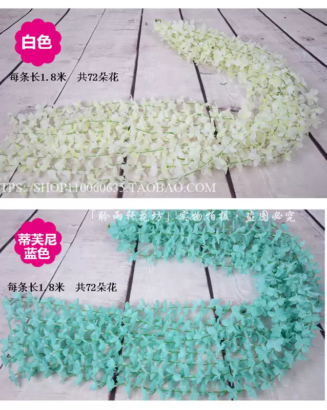 Mô phỏng Wisteria Hoa Bean Hoa cẩm tú cầu Chuỗi hoa Hoa nhựa Hoa giả Hoa cưới Arch Điều hòa nhiệt độ ống trang trí Hoa Vine - Hoa nhân tạo / Cây / Trái cây giả hạc hoa hồng đỏ