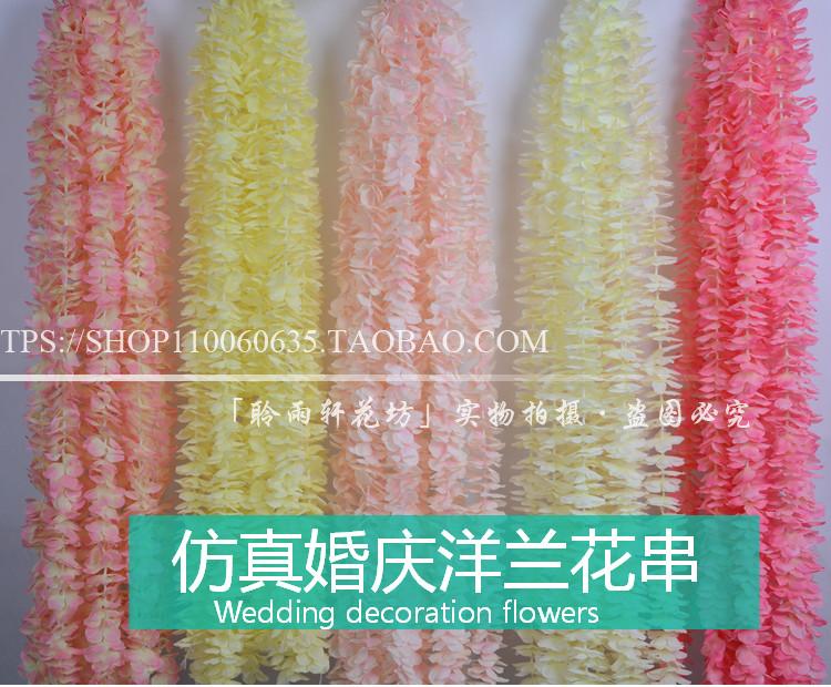 Mô phỏng hoa lan, hoa cẩm tú cầu, hoa, hoa thơm, hoa lan dương sáng tạo, treo đám cưới đám cưới, đạo cụ hoa, vật tư - Hoa nhân tạo / Cây / Trái cây bình hoa giả đẹp để phòng khách