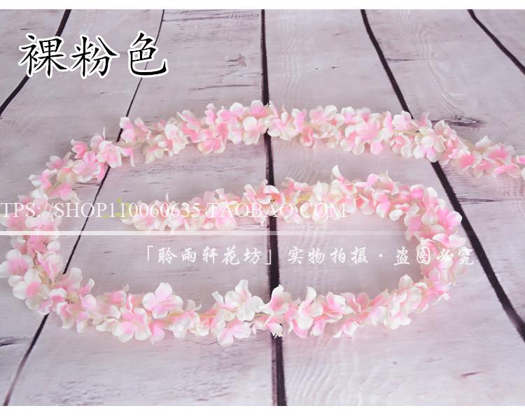 Hoa cẩm tú cầu mô phỏng hoa chuỗi hoa treo tường hoa wisteria hoa chuỗi hoa giả hoa mây đám cưới ngày lễ hoa trang trí hoa - Hoa nhân tạo / Cây / Trái cây cây giả trang trí trong nhà