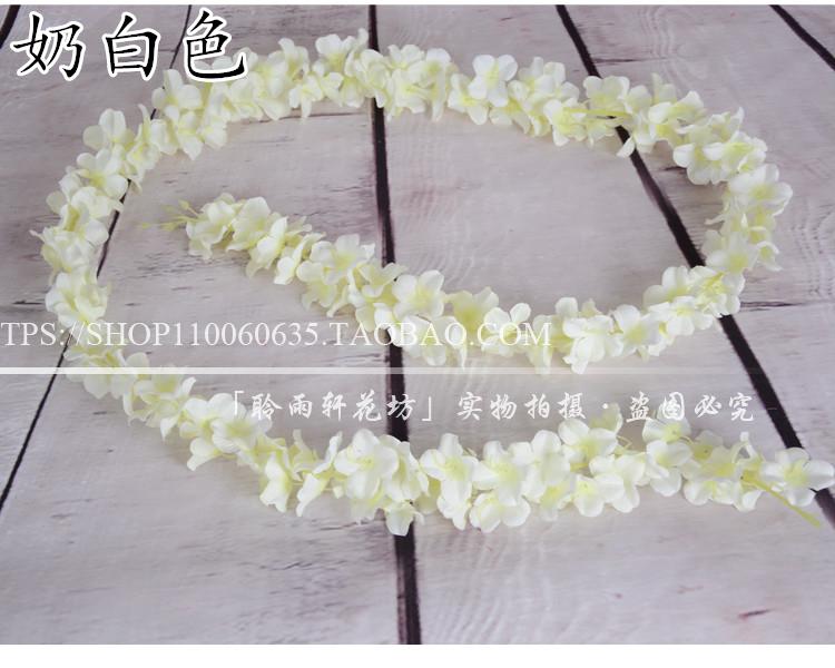 Hoa cẩm tú cầu mô phỏng hoa chuỗi hoa treo tường hoa wisteria hoa chuỗi hoa giả hoa mây đám cưới ngày lễ hoa trang trí hoa - Hoa nhân tạo / Cây / Trái cây cây giả trang trí trong nhà