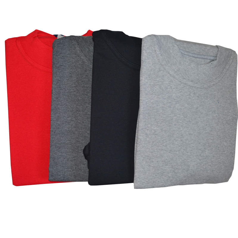 2 mảnh quần áo nam mùa thu trung niên dài tay cotton cao cổ đồ lót đơn mảnh cotton mùa xuân và áo khoác mùa thu - Áo ấm đồ lót nam nữ