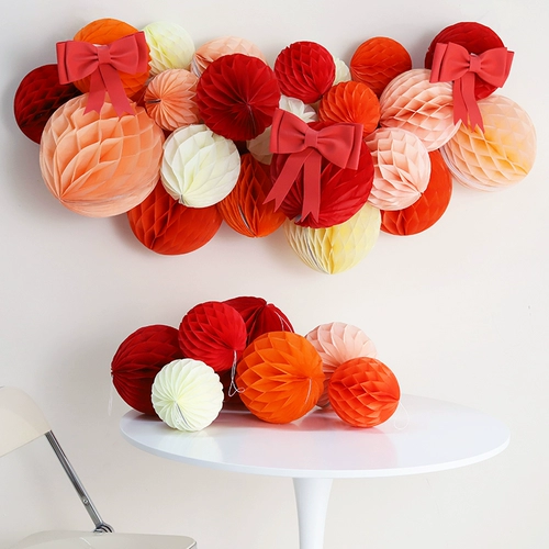 Paper Honeycomb Ball Ball -стиль иен сцены сцены