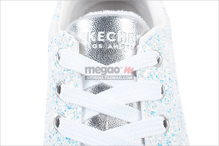 Skechers Giày Skechers giày nữ mùa xuân mới kim cương sáng bóng thoáng khí giày thể thao đế thấp 73856 - Giày cắt thấp