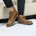 Giày nam Clarks / Qile cổ điển BUSHACRE 2 Giày cao cổ nam da thường Giày Oxford đáy sa mạc - Bật lửa