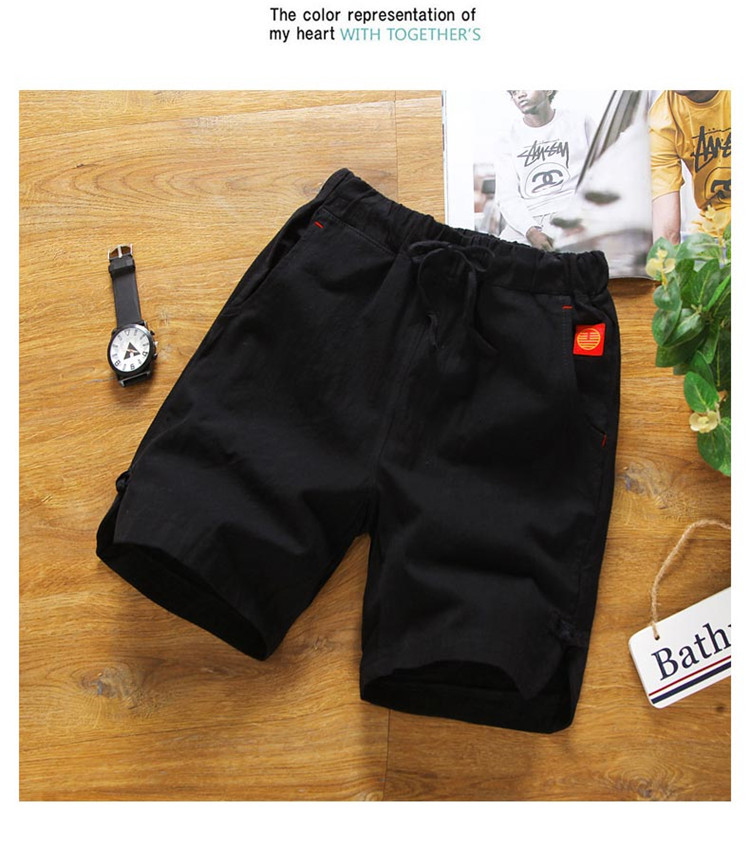 Mùa hè của nam giới Trung Quốc phong cách quần short cotton pajama quần năm quần mùa hè thường kích thước lớn loose home quần bãi biển quần