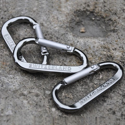 Carabiner Kettle buckle Backpack buckle Hook Keychain Aluminum alloy Quick hanging Large D buckle