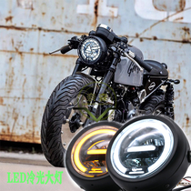 Retro new retrofit motorcycle VLED day line Aperture Headlamp CG Yu Jiashan origin universal headlight