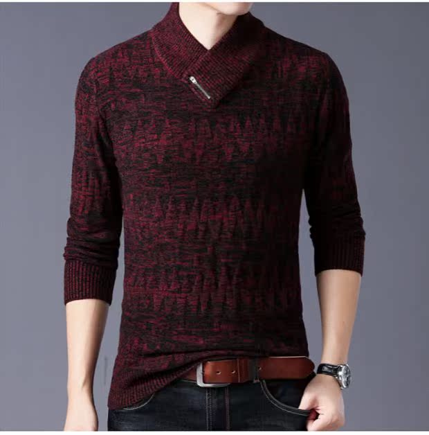 2018 áo len cashmere mới cho nam dày áo len thành phố Erdos mùa đông nam áo len cổ chữ V cỡ lớn quần legging nam
