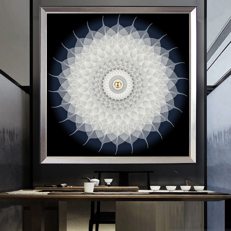 Cross stitch 2021 new embroidery small simple flower living room dining room bedroom porch bodhi leaves slightly full embroidery