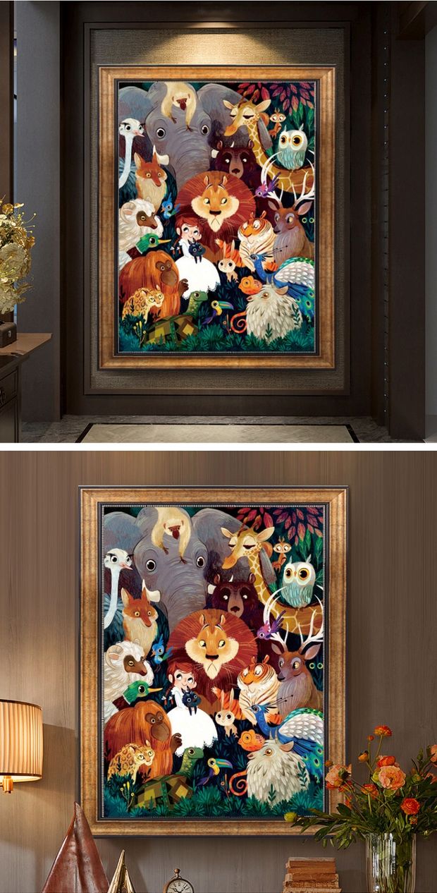 Các 2019 dòng mới thêu khâu vật Mona Lisa sống phòng trẻ em hiện đại châu Âu vượt qua khâu miếng nhỏ của Jane - Công cụ & phụ kiện Cross-stitch tranh thêu chữ thập nhỏ