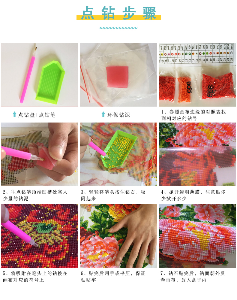 5D kim cương dán kim cương khâu sơn thêu kim cương 2018 mới động vật phim hoạt hình nhỏ dễ thương nề sơn - Công cụ & phụ kiện Cross-stitch tranh thêu phật di lặc