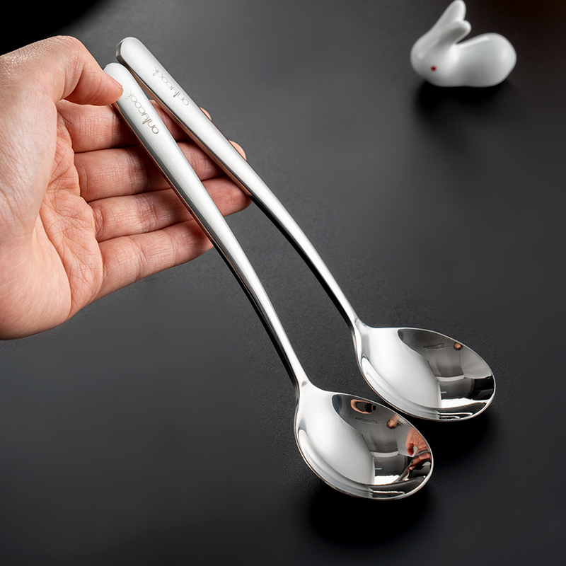 onlycook home 316 stainless steel spoon food grade long handle round spoon soup spoon spoon spoon for spoon-Taobao