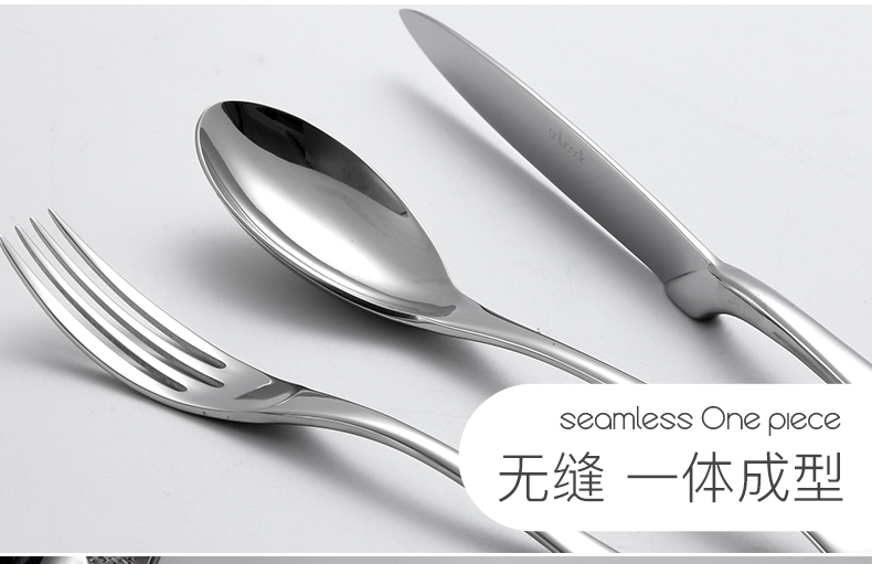 Onlycook304 stainless steel cutlery set western food steak knife and fork spoon, three - piece cutlery knife and fork 2 piece