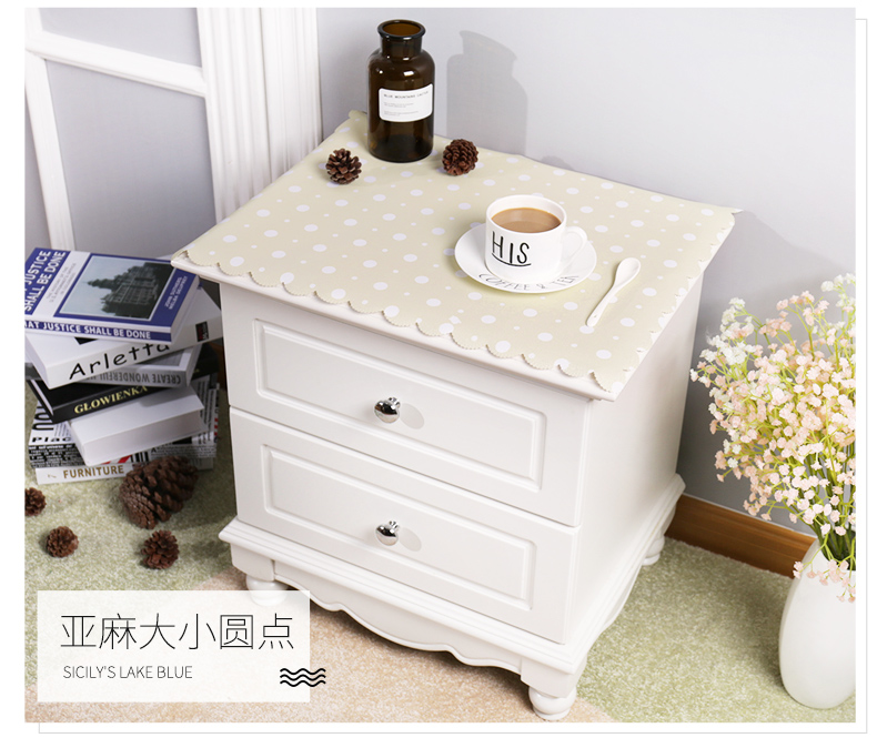 tivi lg 43 inch Màu đơn giản hiện đại đầu giường bìa vải không thấm nước và chống bụi tủ TV khăn trải bàn PVC khăn trải bàn hình chữ nhật - TV tivi sony 43 inch