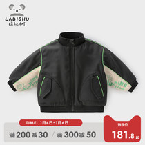 Rabbi tree childrens clothing childrens cotton clothes baby warm coat winter clothes 2021 new male baby thick Foreign cotton clothes