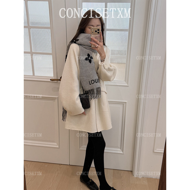 [Tang Xiaomu] Slow-Paced Parisian Experience Fox Fur Mid-Length Coat Dy26202