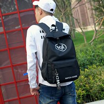 2018 campus junior high school students schoolbags male high school students Korean version of boys backpack college students Oxford cloth backpack