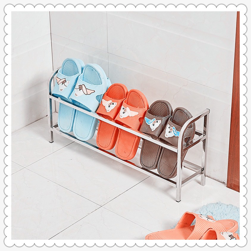 Bathroom slippers rack Easy home Mini small number Bathroom Toilet MAKEUP ROOM STAINLESS STEEL WATERPROOF IRON ART SHOE RACK