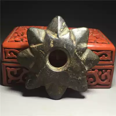 Imitating the old antique and making the old Tiantian meteorite Hongshan culture jade pendant handlebar antique Miscellaneous ancient jade collection