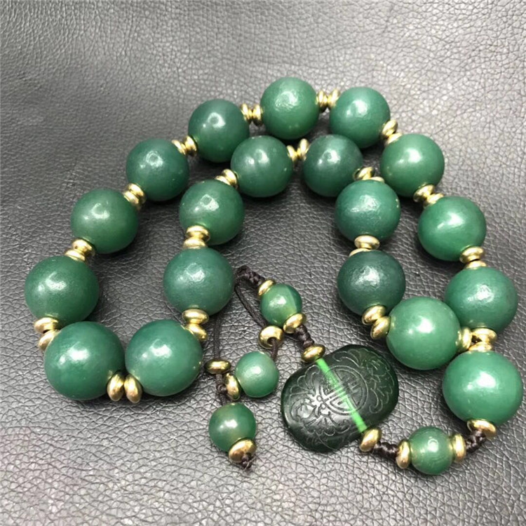 Ancient Play Miscellaneous Antique Jade Ware Collection Old Agate Pearl eighteen Son Buddha Beads of Everest Pearl Manau Hand Condensed