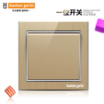 Model 86 Home Dark Wall Aluminum Frame Brushed Gold One Multi-Control 1 Single Open Midway Switch Special for Hotels