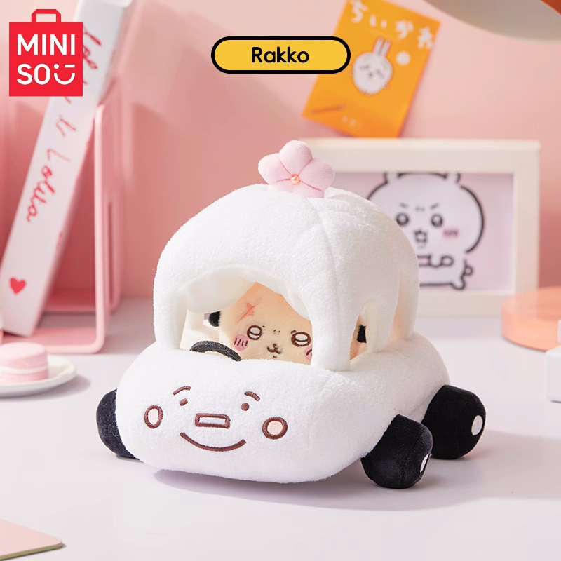 Miniso Chiikawa Series Car Plush Toy Rakko Sea Otter Cute Plush Doll