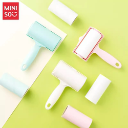 Miniso Flip-Top Dust Remover Lint Roller Dust Paper Roller Brush For Home Tearable Lint Removal Paper