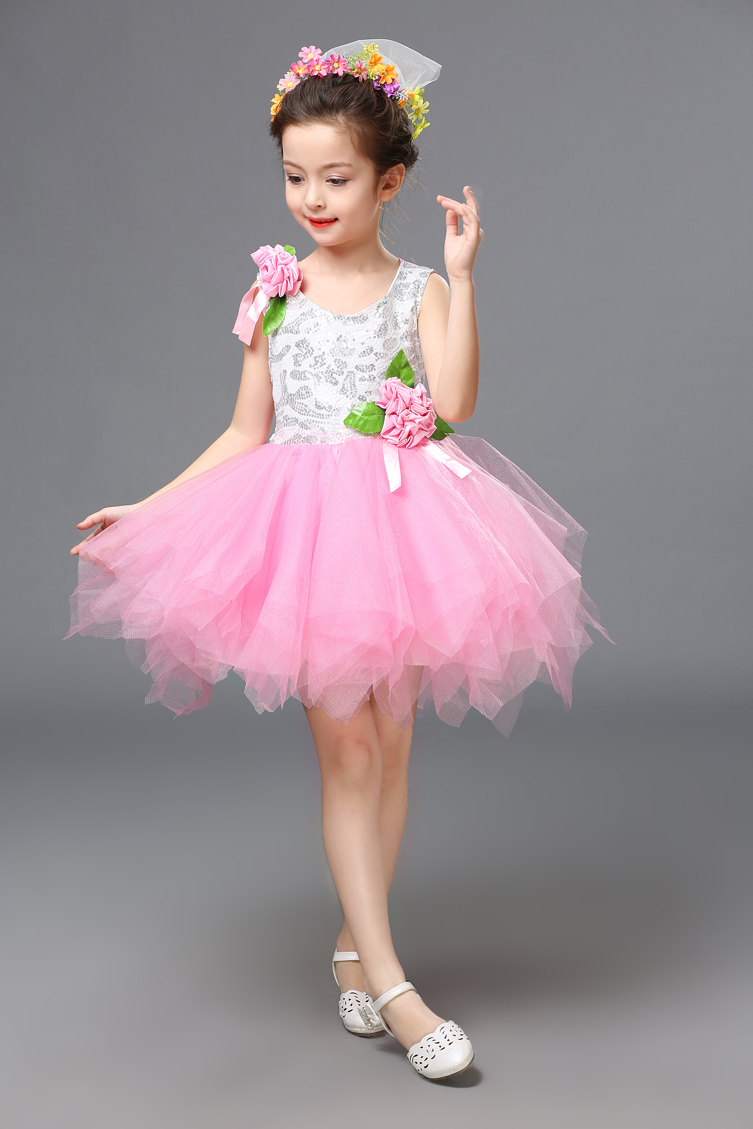 Ngày thiếu nhi Trẻ em hợp xướng Công chúa Trang phục Trang phục Cô gái Tutu Váy Trình diễn Recital Show Hosting Dress Summer quần áo bé trai đẹp nhất