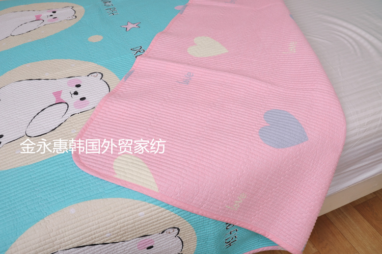 Khuyến mãi Hàn Quốc Twill Cotton Chần Bí Mật Road Rửa Mat Sheets Giường Cover Nệm Điều Hòa Không Khí Bộ Đồ Giường