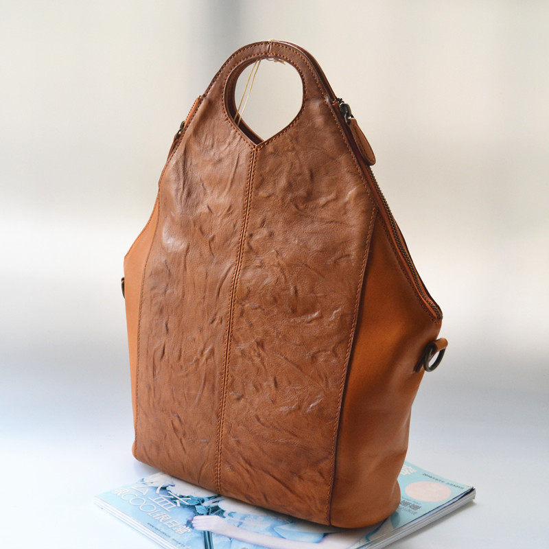 Foreign trade leather multi-functional business casual leather bag women's one-shoulder messenger handbag large-capacity original single-tail goods