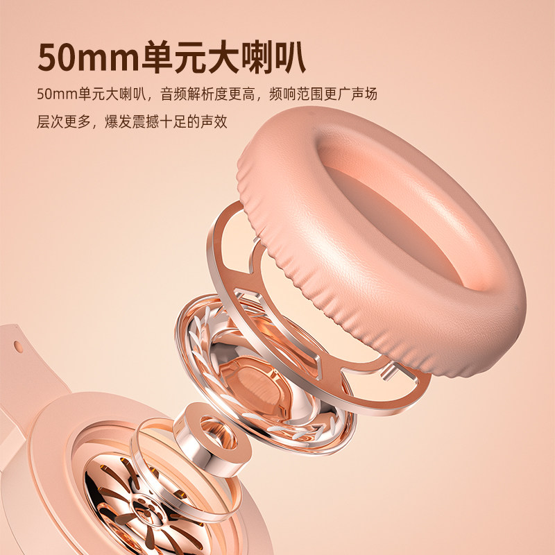 Hp Cat Ear Gaming Headset Noise-Canceling Over-Ear Wired E-Sports Headset for Desktop Computer and Laptop for Girls