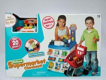 Lose clearance childrens supermarket cash register machine home simulation cash register counter toy set more than one meter gift box