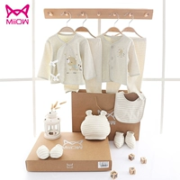 Bộ quà tặng cho bé Cat Man Bộ 10 - Bộ búp bê cotton khỏe mạnh Bộ 16 miếng - Bộ 22 miếng cho bé Bộ bông nguyên chất - Bộ quà tặng em bé đồ dùng cho trẻ sơ sinh