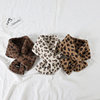 New soft and waxy baby leopard print knitted scarf