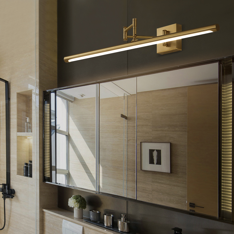 All copper lamp mirror cabinet lamp toilet dedicated makeup lamp dresser lamp can be contracted stretch