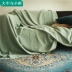 Cotton rắn màu sofa khăn vải sofa đầy đủ bao gồm sofa bọc sofa đệm bụi vải bảo vệ bìa đôi dòng chăn Bảo vệ bụi