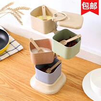 Home creative Nordic vertical rotary seasoning box set condiment storage box kitchen seasoning tank