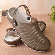 Special size non-slip hole shoes 46 Baotou leisure sandals jelly summer special size men sandals 47 yards