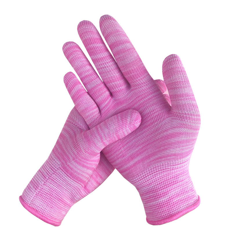 Lady Labor Gloves Nylon Gloves Cotton Thread Gloves Farm Live Work Small Number S Yard Wear Anti Slip