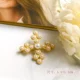 "Hoa" Baroque Western Antique Pearl Vintage Gold Matte Trâm Vintage Bow Pin - Trâm cài