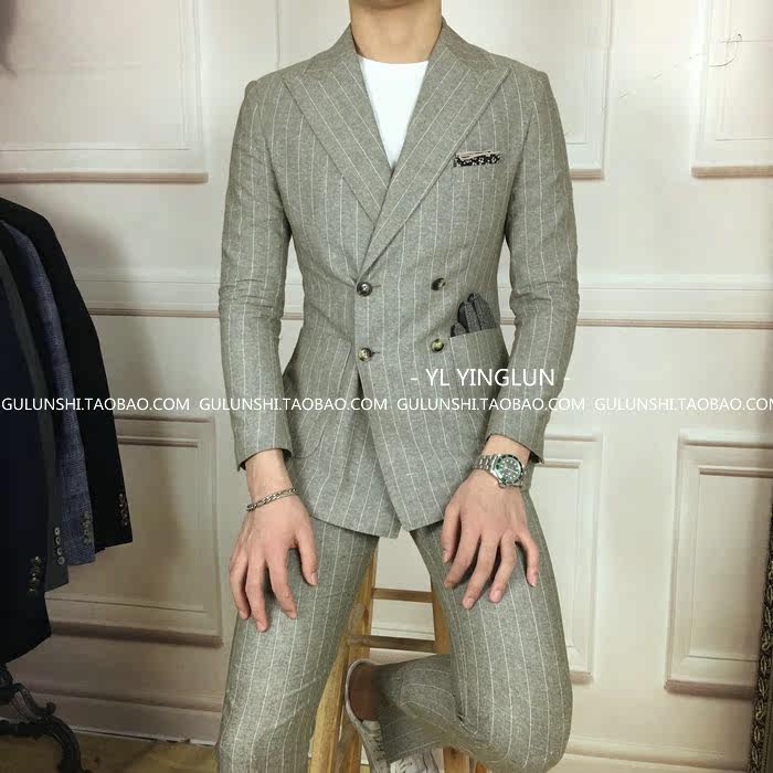 Costume homme en chanvre pour automne - Ref 1560587 Image 11