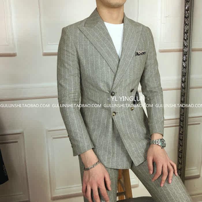 Costume homme en chanvre pour automne - Ref 1560587 Image 9