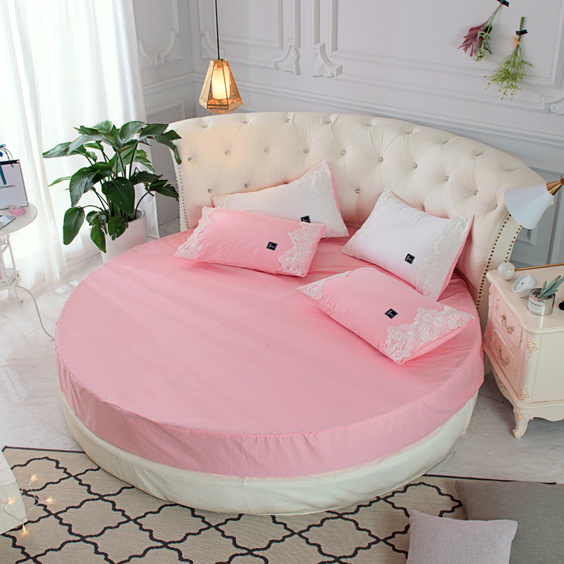 Giường tròn 笠 bông tròn 1,8m2m2.2 m đường kính nệm trải giường vườn trải giường bông Ga phủ giường là gì