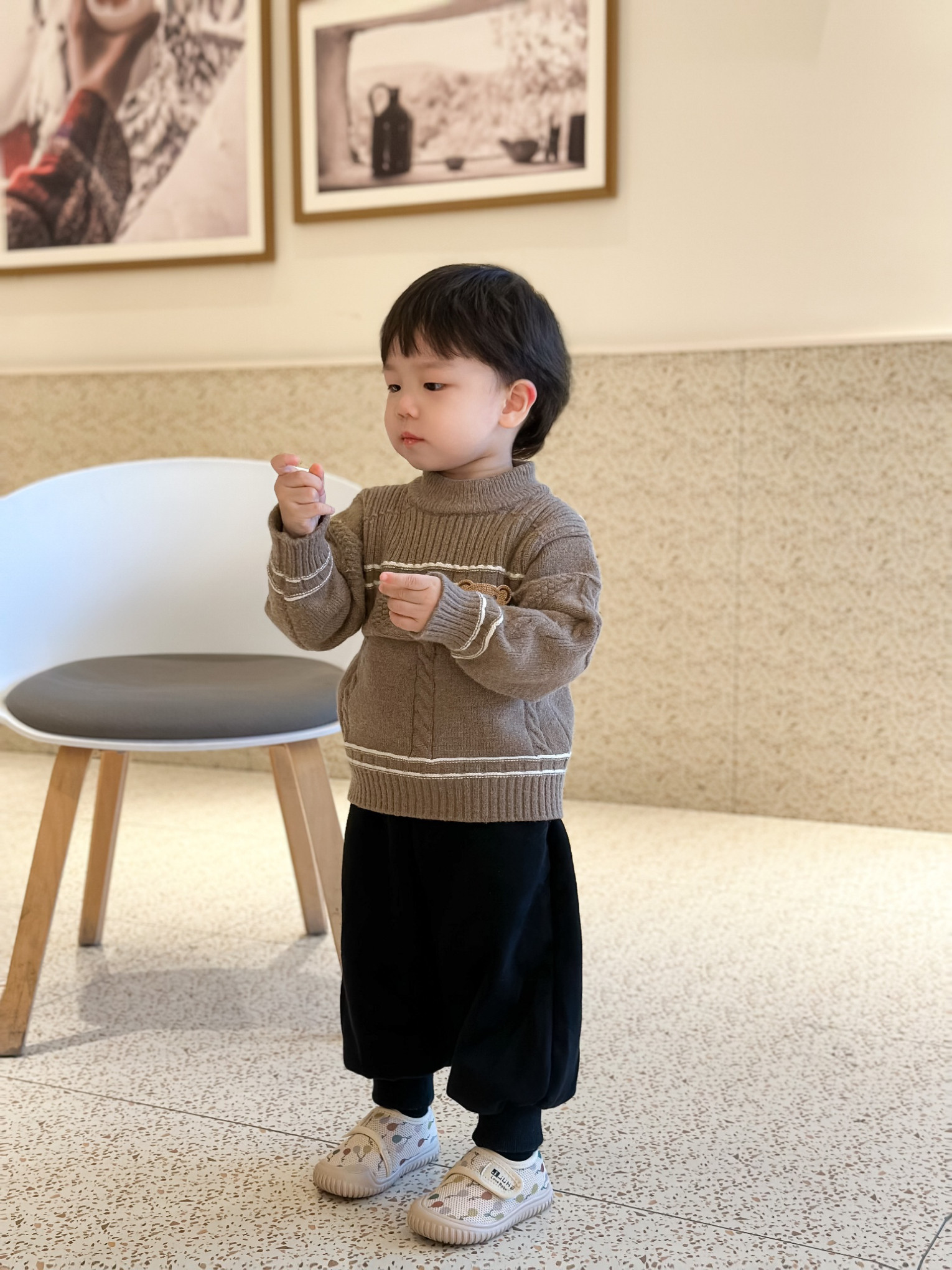 春秋儿童室内鞋幼儿园室外女孩男童宝宝布鞋软底帆布鞋防滑学步鞋 — 7
