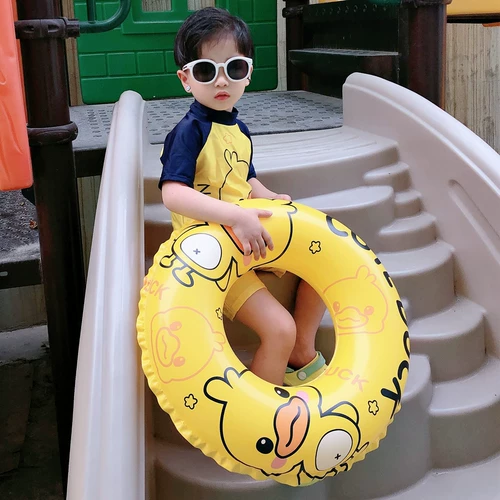 Детский плавательный круг, водные блестки для ногтей, спасательный жилет, популярно в интернете, семейный стиль