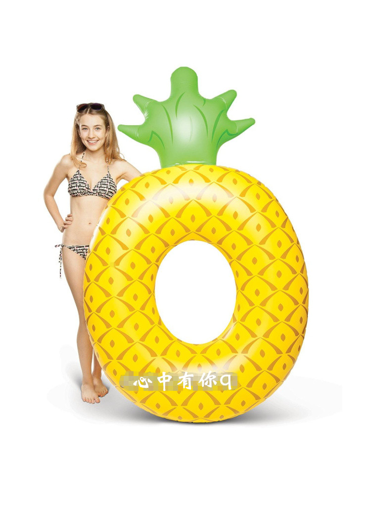Mới lớn bơi vòng dưa hấu hình dạng dứa inflatable hàng nổi giường nổi bơi vòng dành cho người lớn nách vòng phao bơi cho be