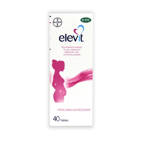 elevit/爱乐维 Композитные таблетки витамина 40 таблеток/коробка беременности и грудного вскармливания во время беременности