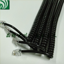 Coil spring slingshot wire double head crystal head network cable spiral stretch 8P8 core wire stretch 1 5 meters